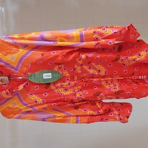 NWT Gorgeous Farm Rio "RED TIKI BANANA SCARF" ROMPER